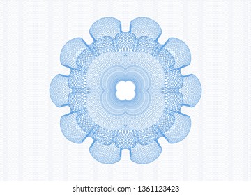 Light blue passport rosette