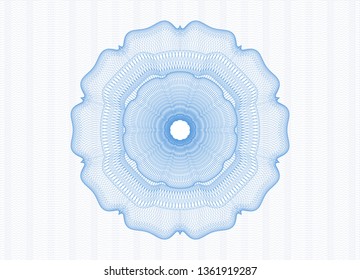 Light blue passport rosette