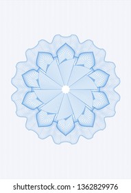 Light blue passport rosette