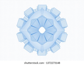 Light blue passport rosette
