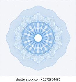 Light blue passport rosette