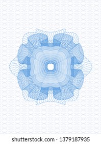 Light blue passport rosette