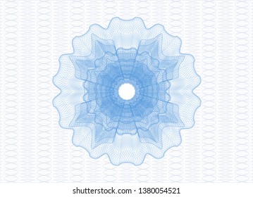 Light blue passport rosette