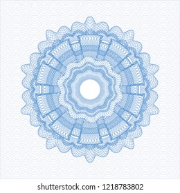Light blue passport rossete