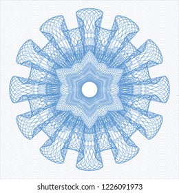Light blue passport rossete