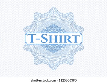 Light blue passport rossete with text T-Shirt inside