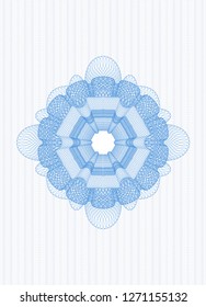 Light blue passport style rosette