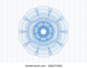 Light blue passport style rosette