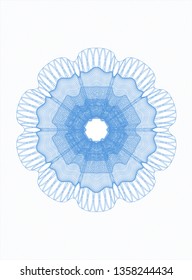 Light blue passport style rosette