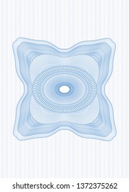 Light blue passport style rosette