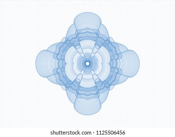 Light blue passport style rossete