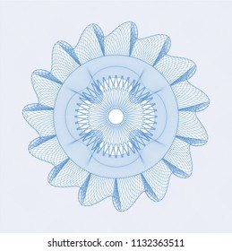Light blue passport style rossete