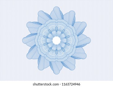 Light blue passport style rossete