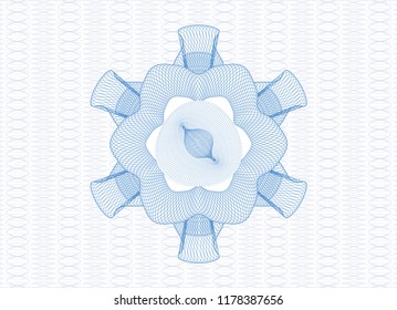 Light blue passport style rossete