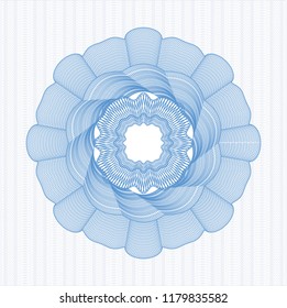 Light blue passport style rossete