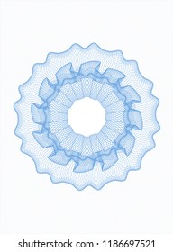 Light blue passport style rossete
