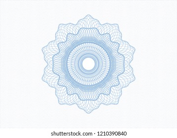 Light blue passport style rossete