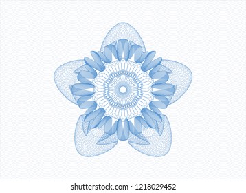 Light blue passport style rossete