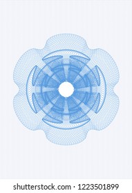 Light blue passport style rossete
