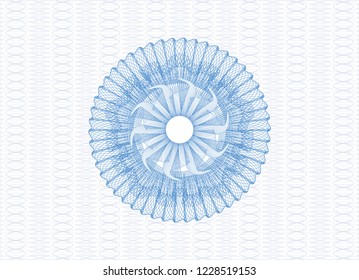 Light blue passport style rossete