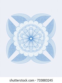 Light blue passport style rossete