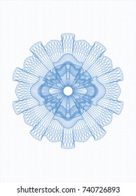 Light blue passport style rossete