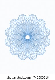 Light blue passport style rossete