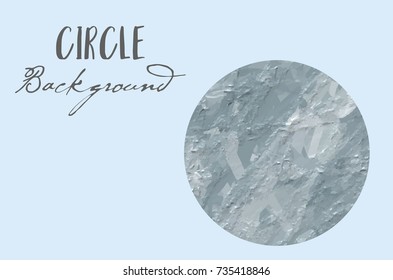 Light blue pastel circle background in vintage summer