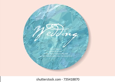 Light blue pastel circle background in vintage summer