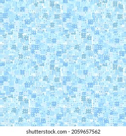 Light blue pattern. A combination of squares. Seamless texture.