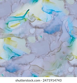 Patrón azul claro. Pintura de arte rosa. Fondo de tinta de Vector verde. Acuarela azul oriental. Fondo de tinta de mármol verde. Mármol color agua púrpura. Tinta de alcohol de oro de mármol. Pintura moderna sin costuras