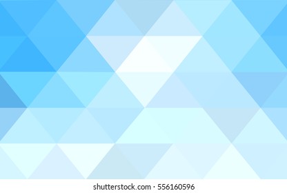 Light BLUE Pattern. Seamless triangular template. Geometric sample. Repeating routine with triangle shapes. Seamless texture for your design. Pattern can be used for background.
