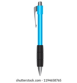 Light Blue Pen Vector Graphic