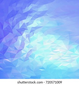 Light blue, pink abstract triangular background. Light futuristic art