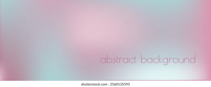 Light blue, pink color vector banner. Pastel gradient sky pattern. Blurred light fuzz colorful gradient background. Vector soft horizontal backdrop