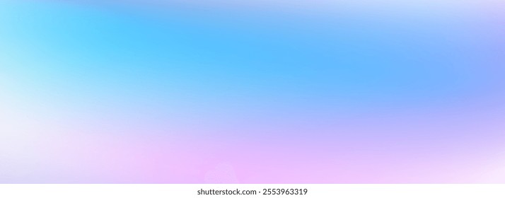 Light blue pink gradient background. Soft pastel winter wavy wallpaper. Smooth blur cold color backdrop for poster, brochure, leaflet, banner, booklet, flyer. Calm icy water surface texture. Vector