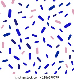 Light Blue, Pink vector seamless layout with flat lines. Shining colored illustration with sharp stripes. Pattern for your busines websites.