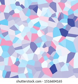 Light blue and pink voronoi pattern. Vector bright pastel color background image