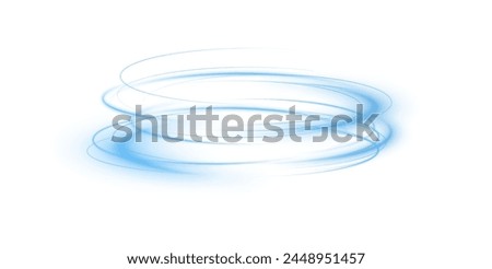 Light blue podium lines png of speed. Light glowing effect png. motion lines. Transparent white background Light trail wave fire path trace line, car lights, optic fiber and incandescence curve twirl	