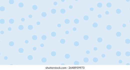Light Blue Polka Dot Seamless Pattern for Nursery Wallpaper or Kids Fabric Design