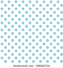 Los puntos de polka azul claro están aislados en el fondo blanco.Diseño de patrones sin fisuras.