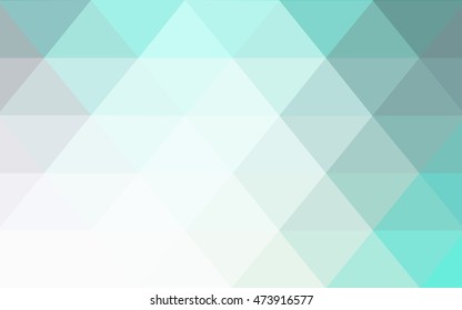 Light blue polygon abstract background. Colorful illustration in abstract style with gradient. The elegant pattern can be used as part of a brand book.