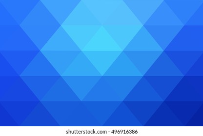 Light blue polygon abstract background. Colorful illustration in abstract style with gradient. The elegant pattern can be used as part of a brand book.