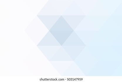 Light blue polygon abstract background. Colorful abstract illustration with gradient. The best triangular design for your business.