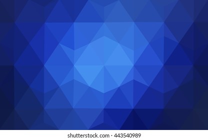 Light blue polygon abstract template. An elegant bright illustration with gradient. The template can be used as a background for cell phones.