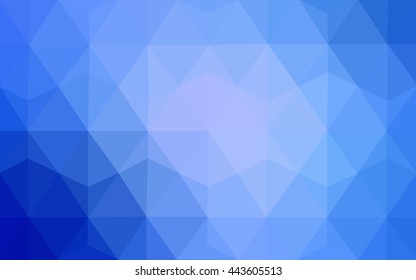 Light blue polygon abstract template. Creative geometric illustration in Origami style with gradient. The polygonal design can be used for your web site.