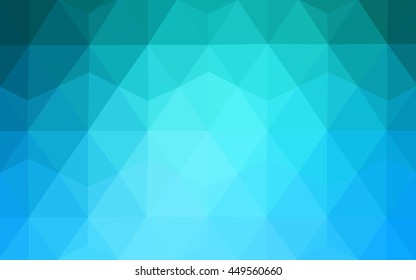 Light blue polygon abstract template. A vague abstract illustration with gradient. Brand-new style for your business design.