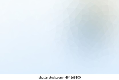 Light blue polygon abstract template. Creative illustration in halftone style with gradient. The polygonal design can be used for your web site.