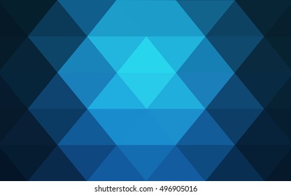 Light blue polygon abstract template. Brand-new colored illustration in blurry style with gradient. A new texture for your design.