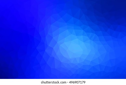 Light blue polygon abstract template. Colorful abstract illustration with gradient. Triangular pattern for your business design.